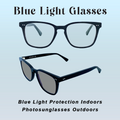 Prescription Reading Glasses – PhotoGray Blue Light Blocking Lenses with Anti-Reflective Coating Unisex | Style 1004