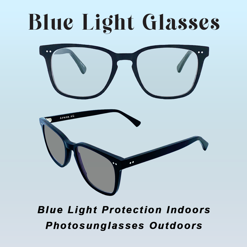 Prescription Reading Glasses – PhotoGray Blue Light Blocking Lenses with Anti-Reflective Coating Unisex | Style 1004