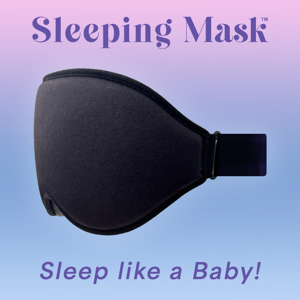 3D Memory Foam Sleep Mask – 99.9% Blackout Eye Mask for Sleeping & Travel, Adjustable, Light-Blocking