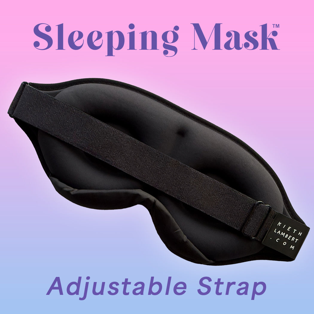 3D Memory Foam Sleep Mask – 99.9% Blackout Eye Mask for Sleeping & Travel, Adjustable, Light-Blocking