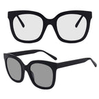 Oversized Blue Light Glasses: Photochromic Light-Adaptive Style 8048