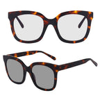Oversized Blue Light Glasses: Photochromic Light-Adaptive Style 8048