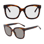 Oversized Blue Light Glasses: Photochromic Light-Adaptive Style 8048