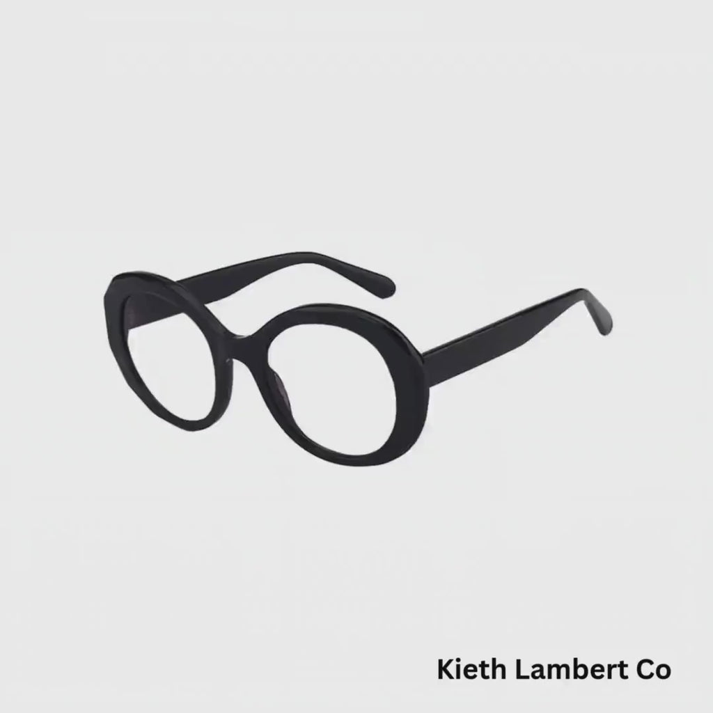 Black Round Blue Light Optical Fashion Glasses with Light Changing Sun Lenses /Style 8046