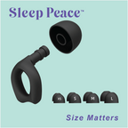 Sleep Peace™ Silicone Earplugs for Sleeping, Work, Study,Concerts, Swimming, Travel, Snoring /Black